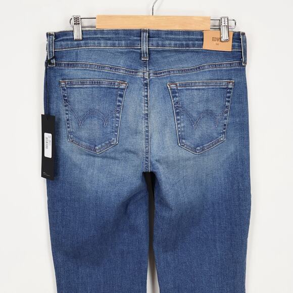 Edwin Lark Mid Rise Bootcut Denim Jean Flashback Blue Size 29 NWT EW2061ICS - Picture 6 of 6